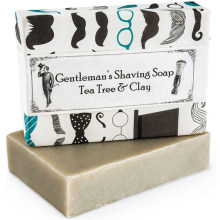 Natural Tea Tree & Clay Handmade Gentleman′s Shaving Soap Bar